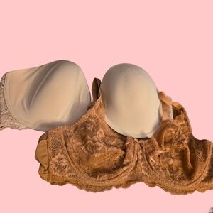 Skarlett Blue Minx Balconette Bra & Goddess Strapless Bra Bundle